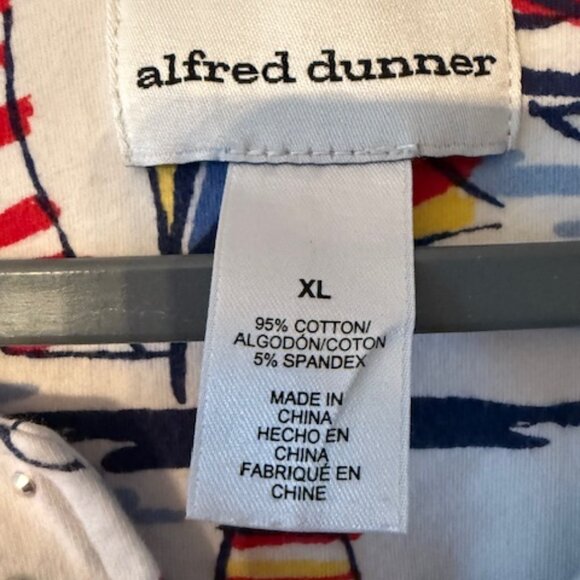 Alfred Dunner Embellished Sailboat Print Knit Top - XL - Picture 3 of 4